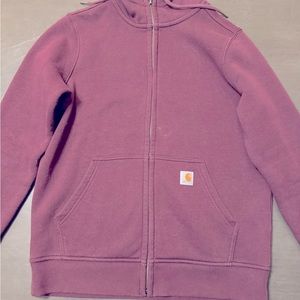 Carhartt wine color S zip up hoodie